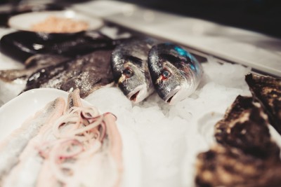 Fischtheke im Fischhaus Loof